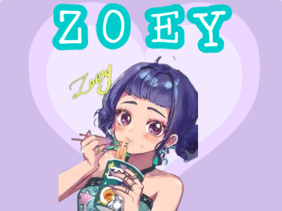 Zoey makan emi zoey