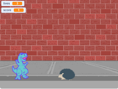 jumping dino